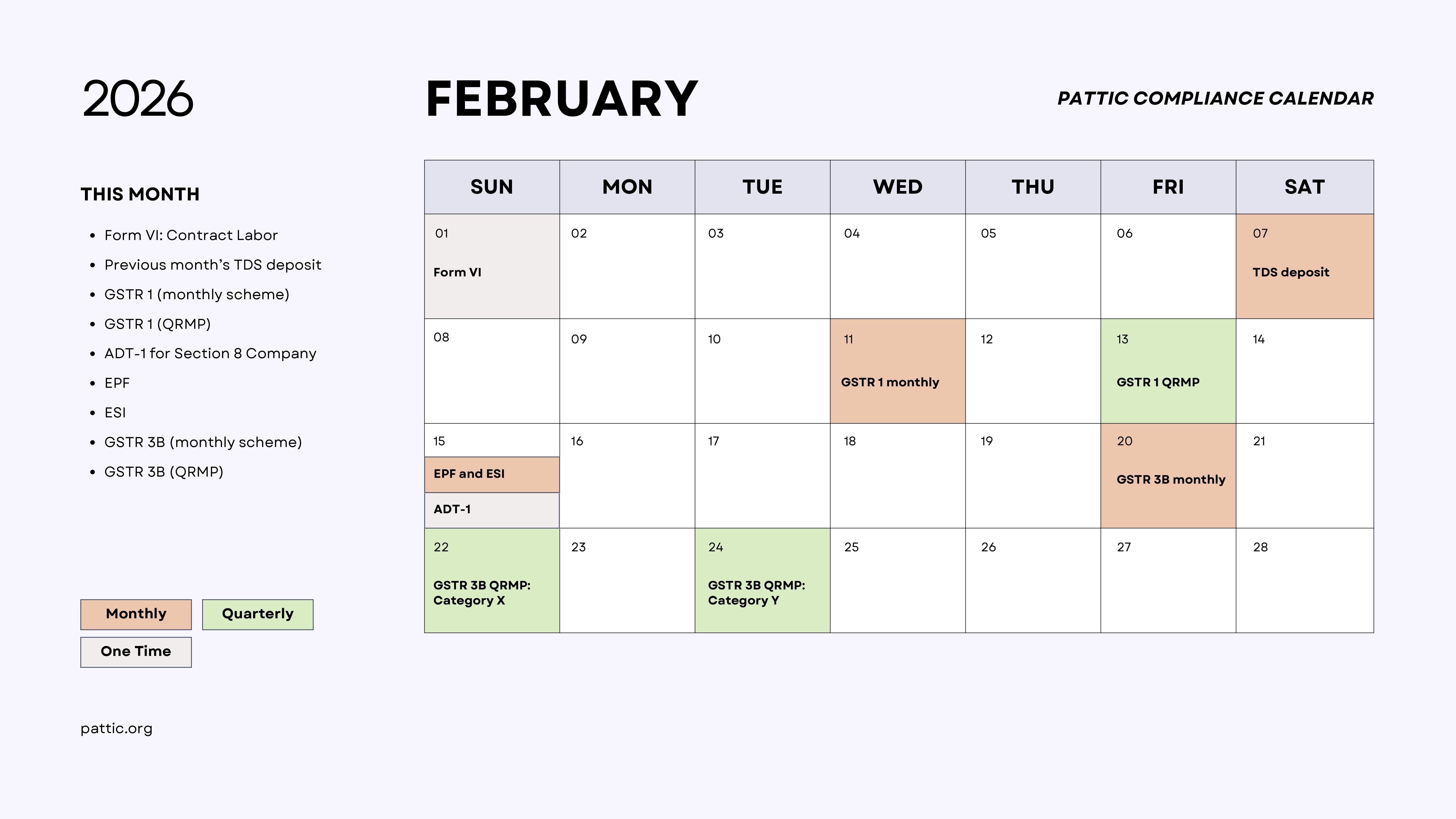 Feb 2026 NGO Calendar